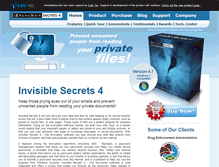 Tablet Screenshot of invisiblesecrets.com